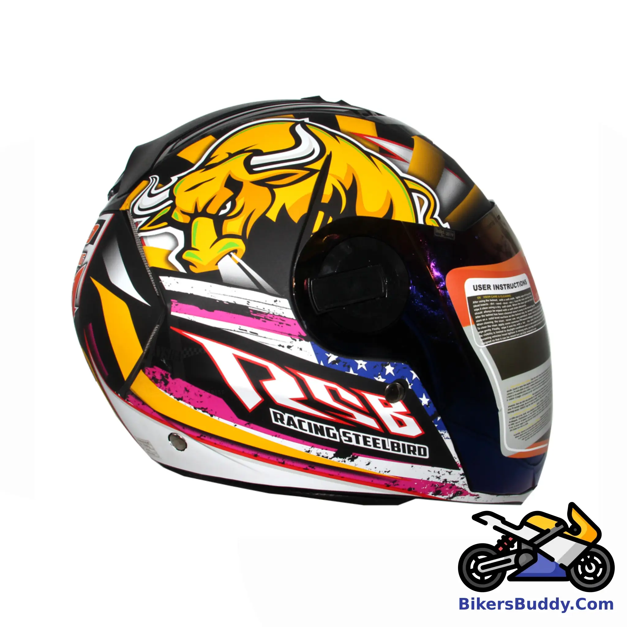 Steelbird SBA-2 Horn Matt Yellow