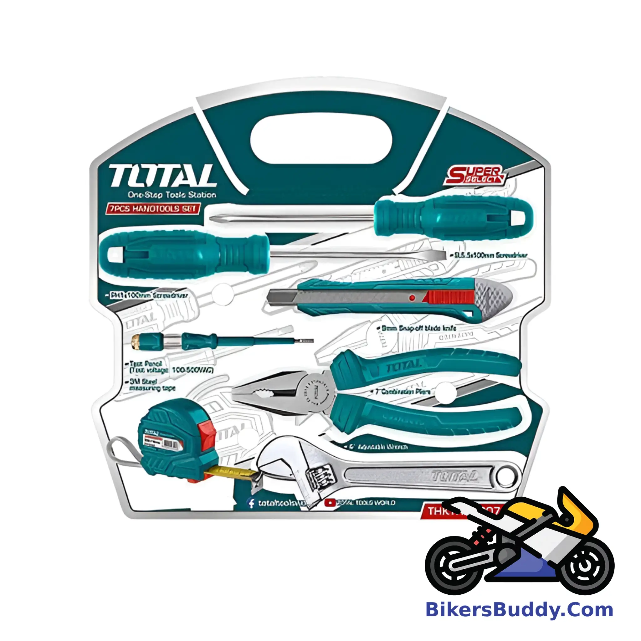 Total 7 Pcs Hand Tools Set (THKTHP90076)