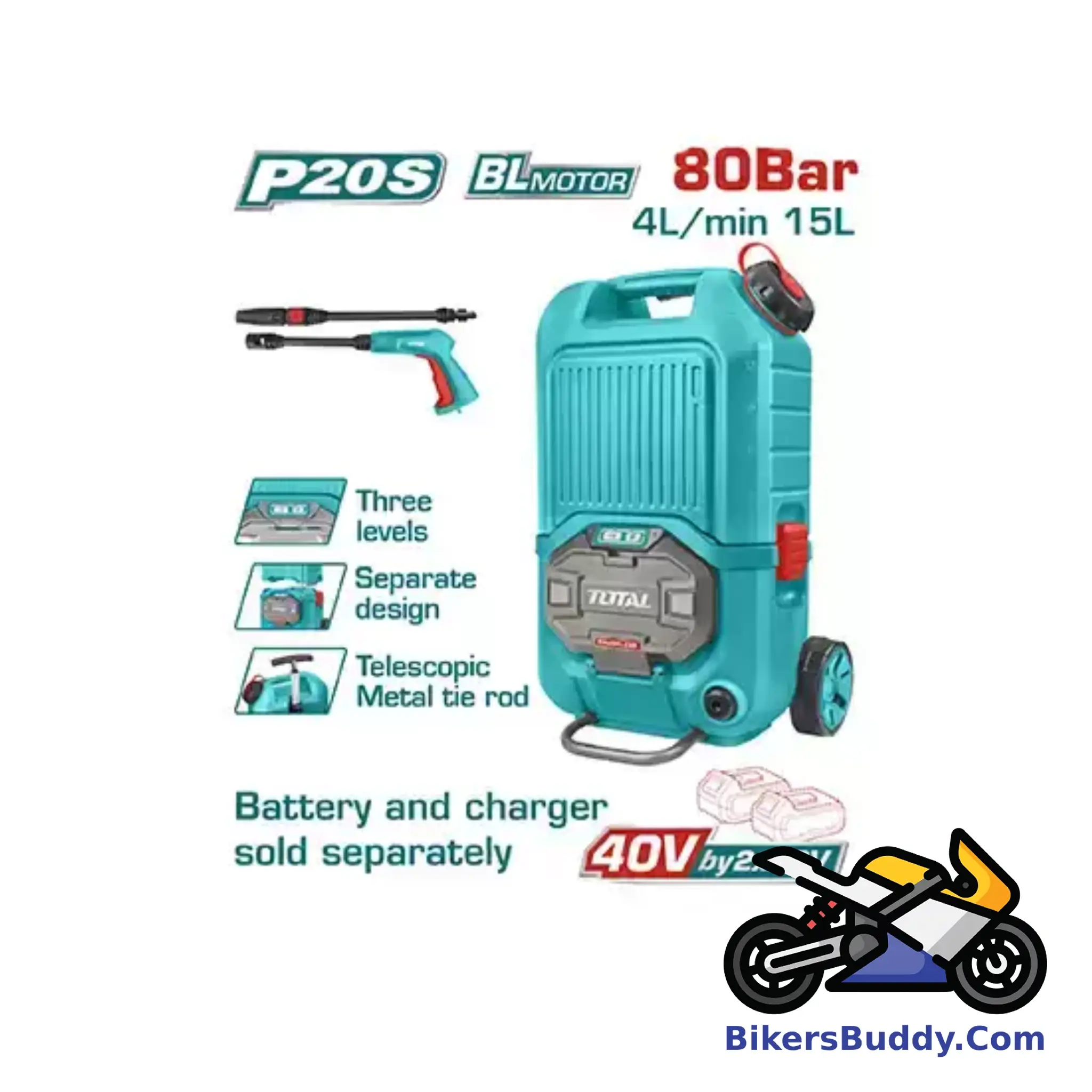 Total Lithium Ion Pressure Washer (40V)