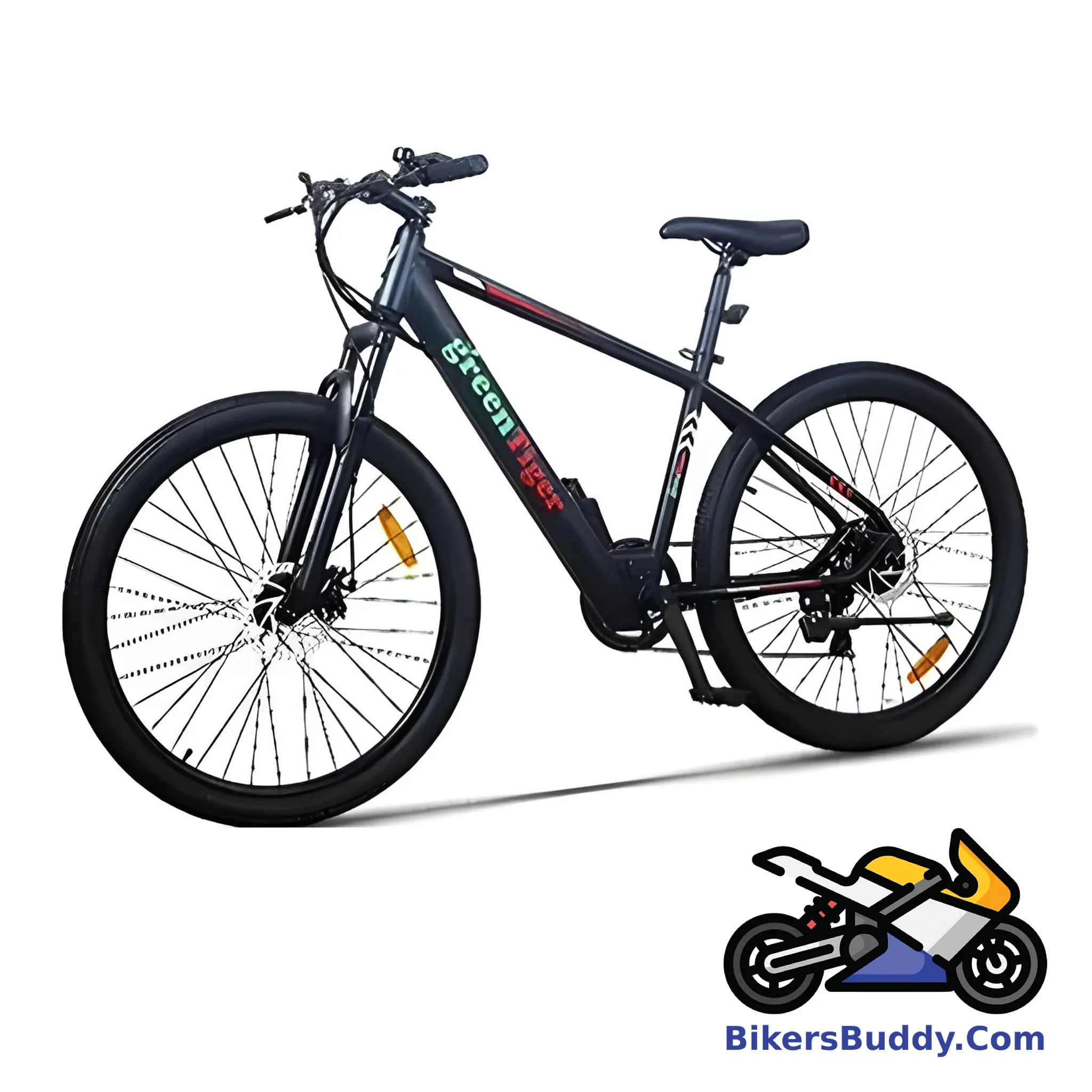 Green Tiger GT E-Bicycle MTB Throttle
